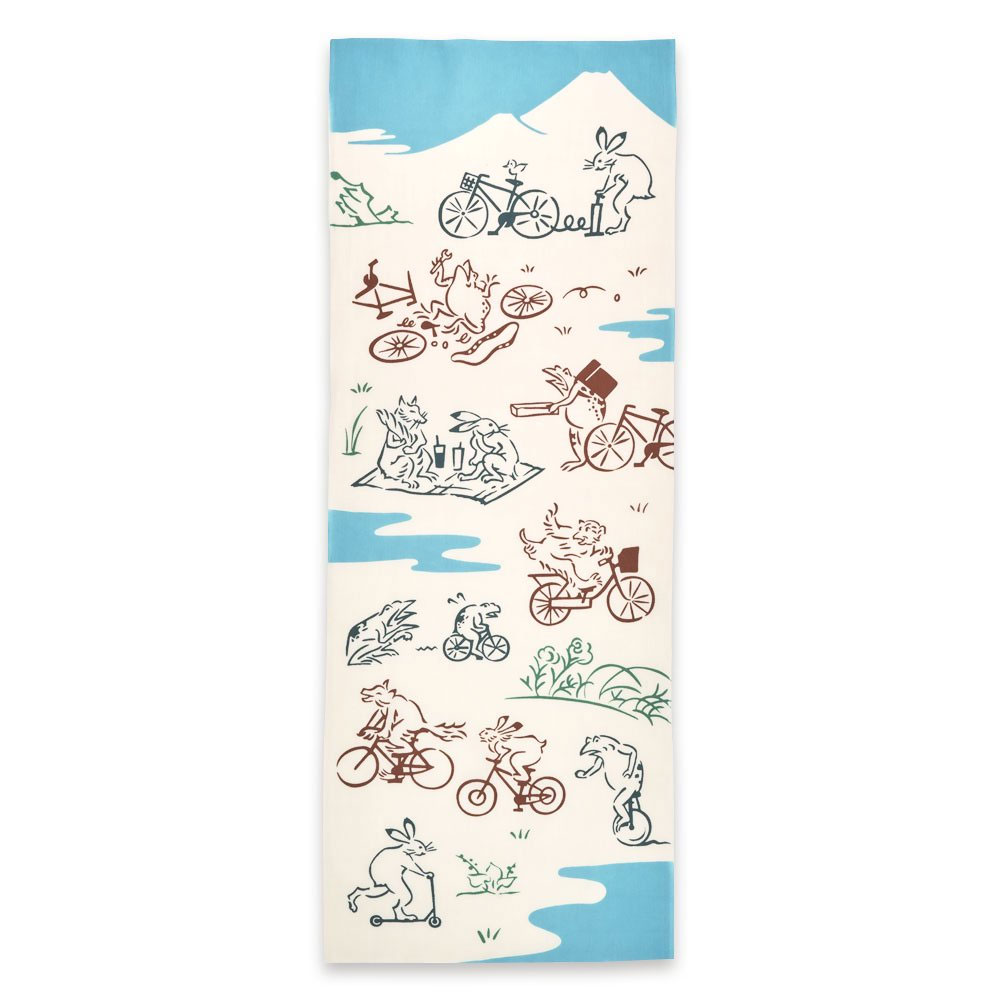 「鳥獣戯画」自転車